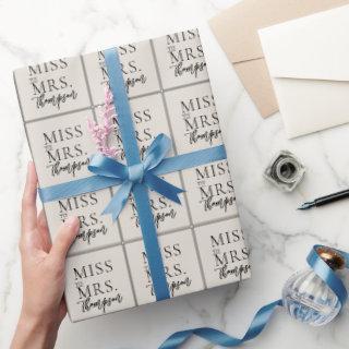 Simple Miss to Mrs Ecru Ivory Bridal Shower