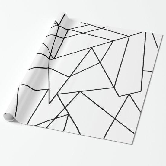 Simple Modern Black and White Geometric Pattern