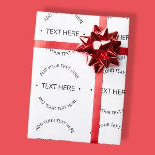 Simple Modern Editable Text | White & Black