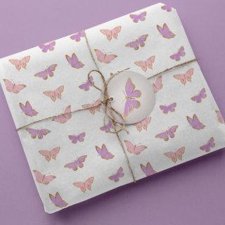 Simple Modern Pastel Butterflies Pattern
