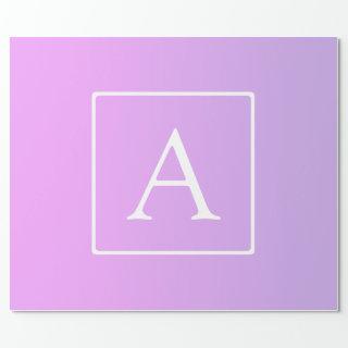 Simple Monogram | Subtle Pink/Purple Ombre