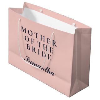 SIMPLE MOTHER OF THE BRIDE OXFORD BLUE AND PINK LARGE GIFT BAG