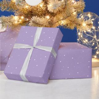Simple Pale Purple Snowflake Pattern
