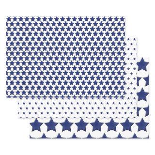 Simple Patriotic Blue/White Star Pattern  Sheets