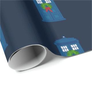 “Simple Police Box with Wreath” (Large Pattern)