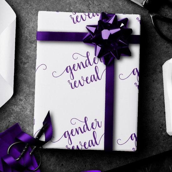 Simple Purple Script | Radiant Grape Gender Reveal