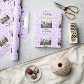 simple purple sparkle glitter birthday add your th