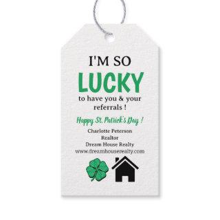 Simple Real Estate Agent Realtor St.Patrick's Day  Gift Tags