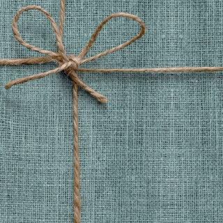 Simple Realistic Burlap Texture Rustic Sage Green