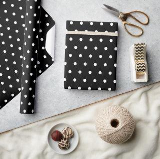 Simple Retro Polka Dot Black and White