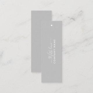 Simple Script - Silver & White Gift Tags