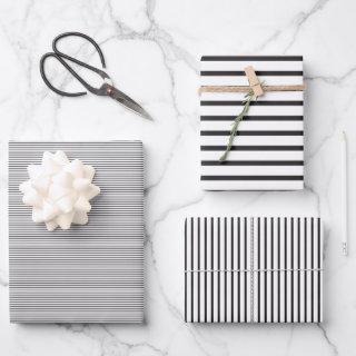 Simple Sleek Black and White Stripes  Sheets