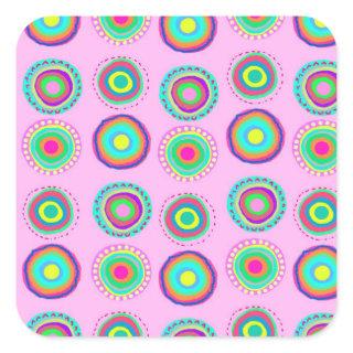 Simple Spots Square Sticker
