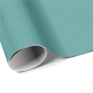 Simple teal herringbone tweed cute holiday