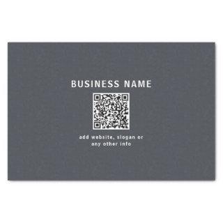 Simple Template for your QR code | Dark Grey Tissue Paper