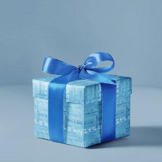 Simple Typography It's a Boy Baby Shower