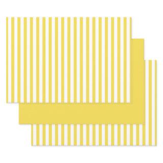 Simple Yellow/White Stripes Geometric Pattern Set  Sheets