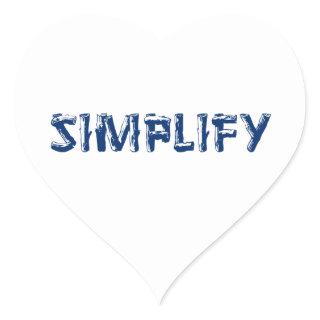 Simplify Heart Sticker