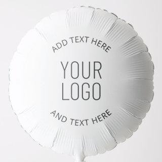 Simply Upload Your Logo Customizable Circular Text Balloon