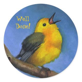 Singing Warbler: Well Done! Art on Stickers