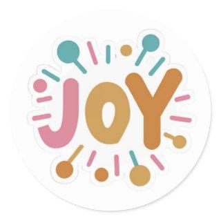 single word joy sticker