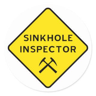 Sinkhole Inspector Sticker