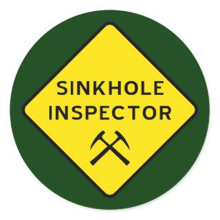 Sinkhole Inspector Sticker