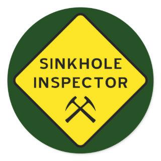 Sinkhole Inspector Sticker