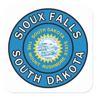 Sioux Falls South Dakota Square Sticker