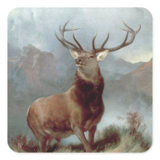 Sir Edwin Landseer | Monarch of the Glen, 1851 Square Sticker