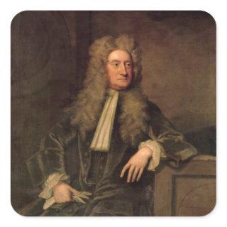 Sir Isaac Newton Square Sticker