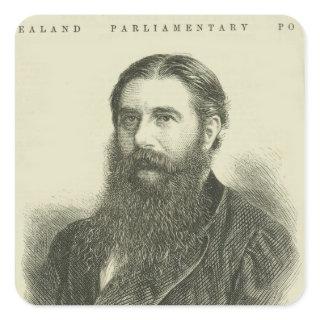Sir Julius Vogel, KCMG Square Sticker