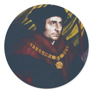 Sir Thomas More Classic Round Sticker