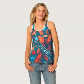 Siren Geometric Colorful Personalized Pattern Tank Top