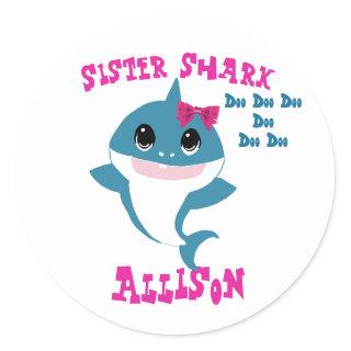 Sister Shark Stickers