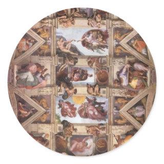 Sistine Chapel Ceiling Classic Round Sticker