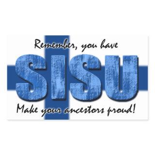 “Sisu: Proud Ancestors” Rectangular Sticker