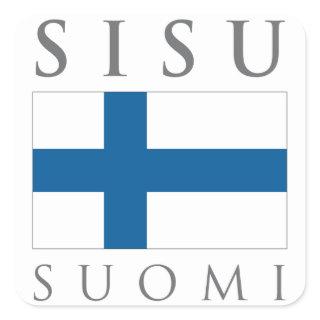 Sisu Suomi Square Sticker