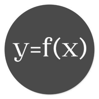 Six Sigma Formula, PROBLEM SOLVING Equation Classic Round Sticker