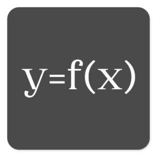 Six Sigma Formula, PROBLEM SOLVING Equation Square Sticker