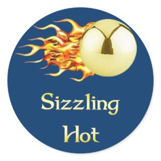 Sizzling Hot Pinball Classic Round Sticker