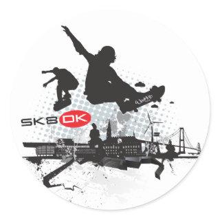 SK8 DK CLASSIC ROUND STICKER