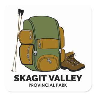Skagit Valley Provincial Park Backpack Square Sticker
