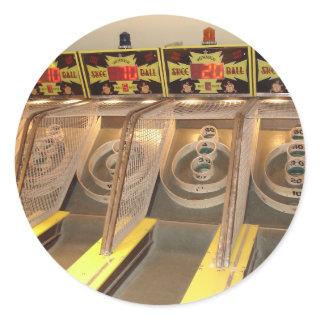 SKEE BALL! CLASSIC ROUND STICKER