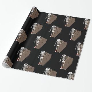 Skeleton and Coffin Halloween Design