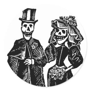 Skeleton Couple - Seals/Stickers #1 Classic Round Sticker