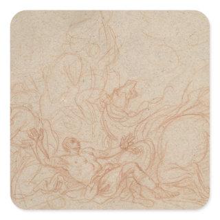Sketch for the Conversion of St. Paul for the dome Square Sticker