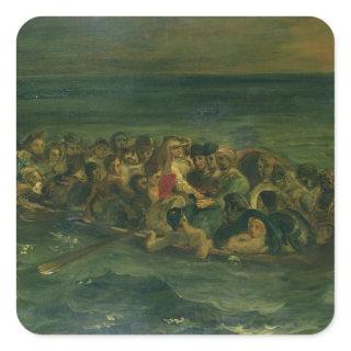 Sketch for The Shipwreck of Don Juan, 1839 (see al Square Sticker