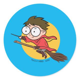 Sketchbook HARRY POTTER™ Playing QUIDDITCH™ Classic Round Sticker