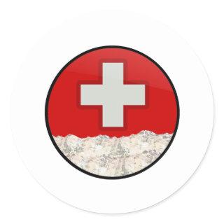 Ski Patrol Classic Round Sticker